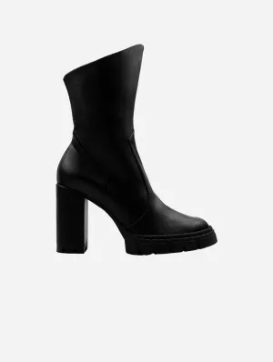 Ritual Women's Grape Leather Ankle Boots | Black