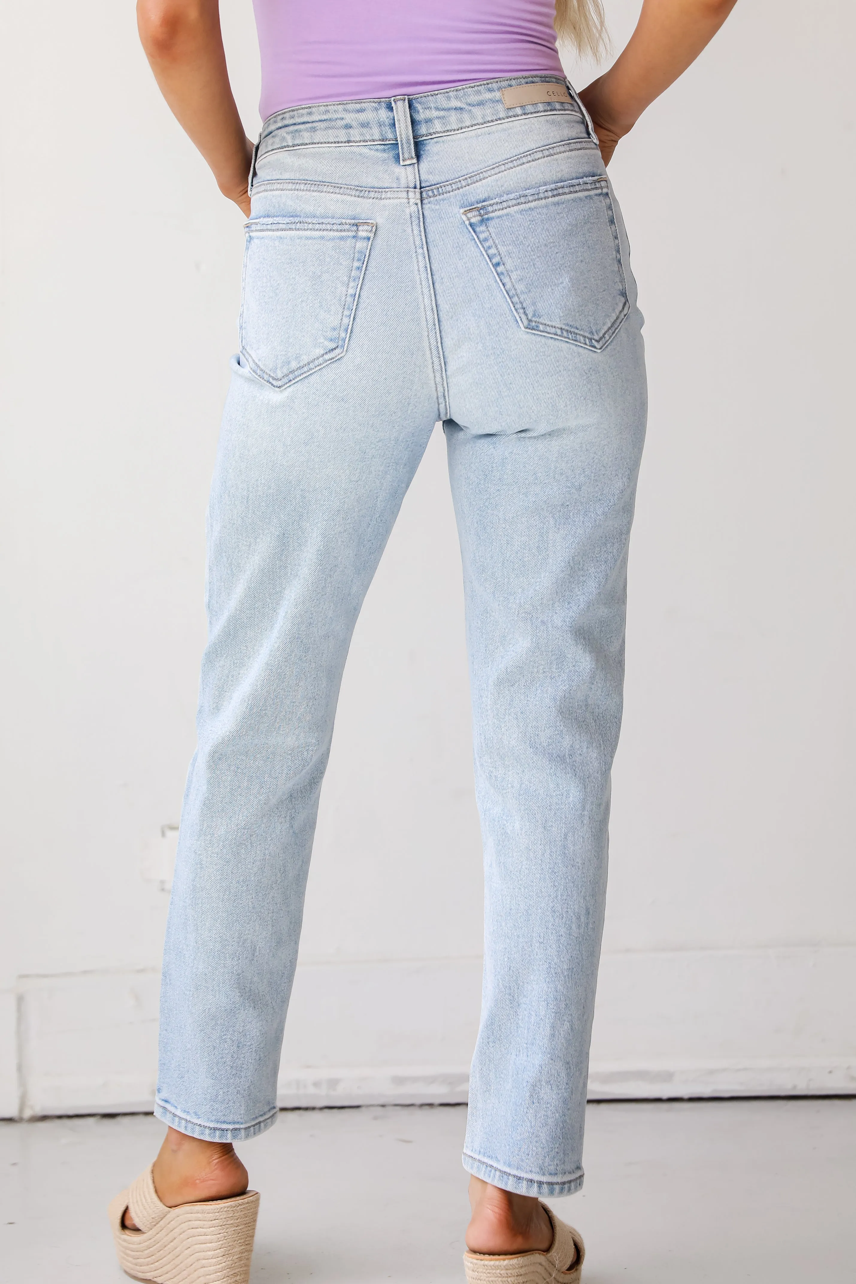 Seek Me Out Asymmetrical Mom Jeans