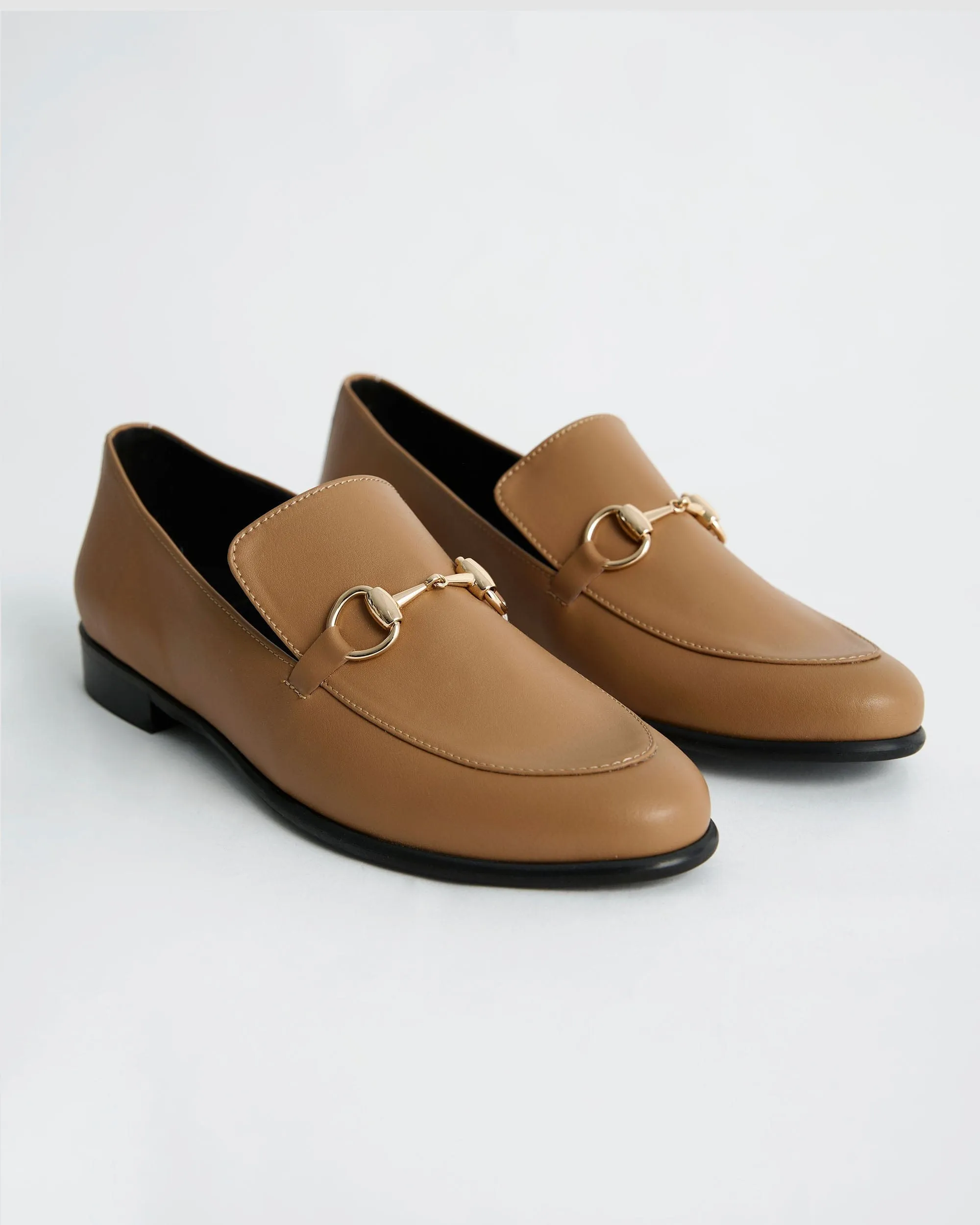 Shiv Women's Vegea? Grape Leather Vegan Loafers | Beige