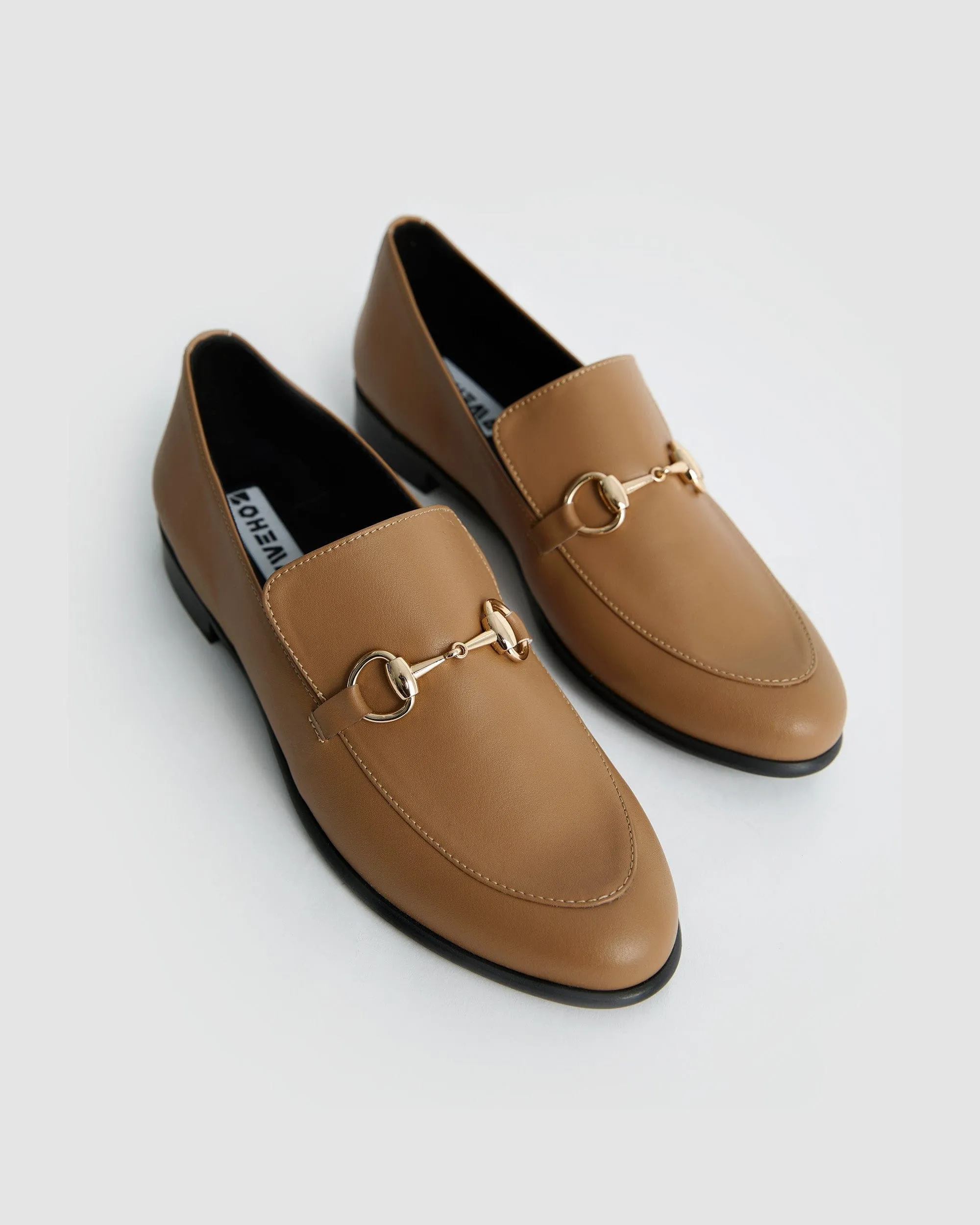 Shiv Women's Vegea? Grape Leather Vegan Loafers | Beige