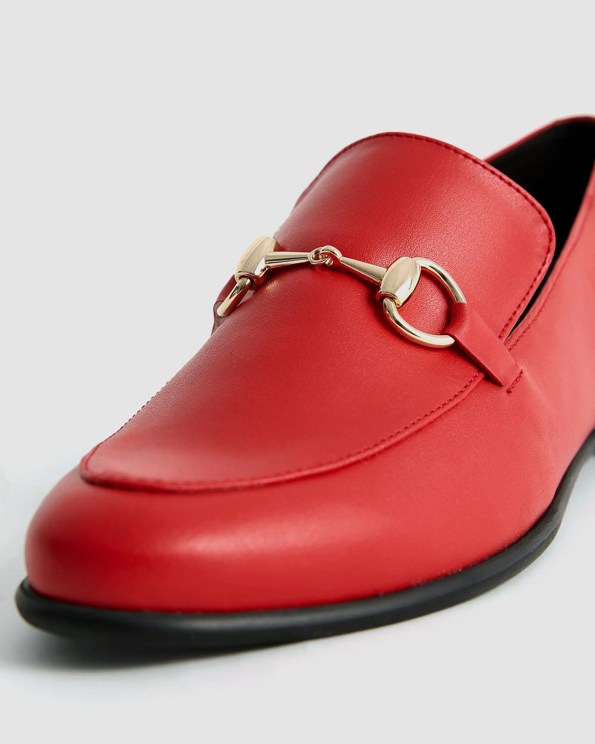 Shiv Women's Vegea? Grape Leather Vegan Loafers | Red