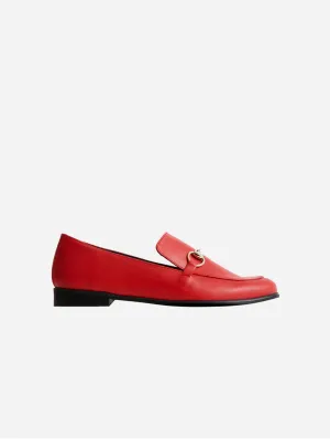 Shiv Women's Vegea? Grape Leather Vegan Loafers | Red