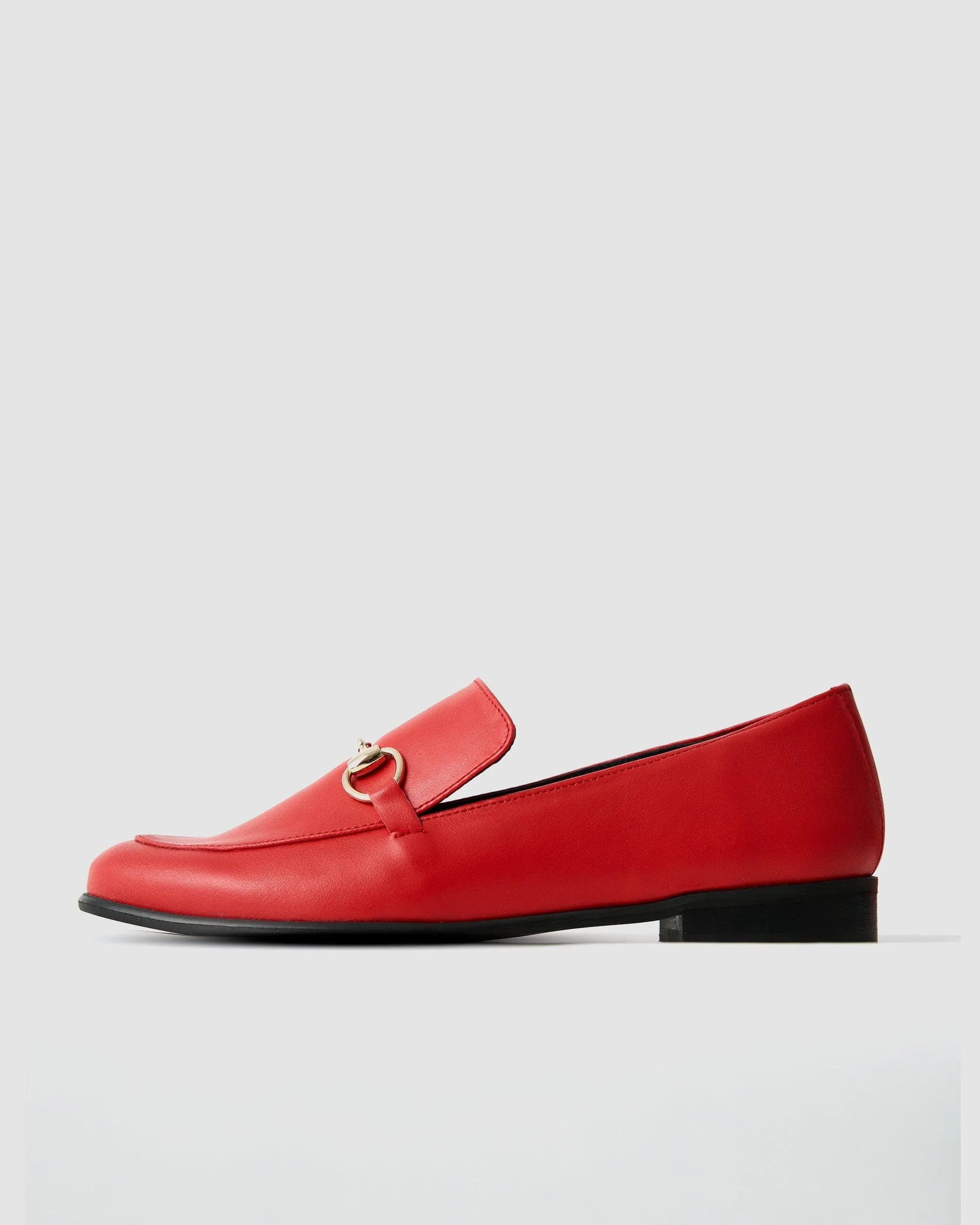 Shiv Women's Vegea? Grape Leather Vegan Loafers | Red