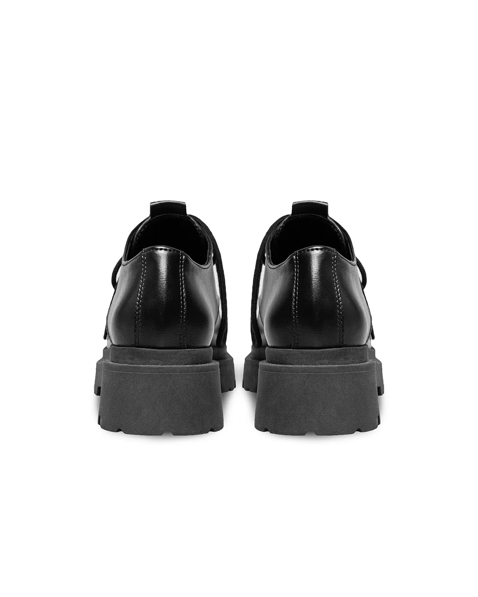 Sienna Women's Vegan Grape Leather Squared Derbys | Black