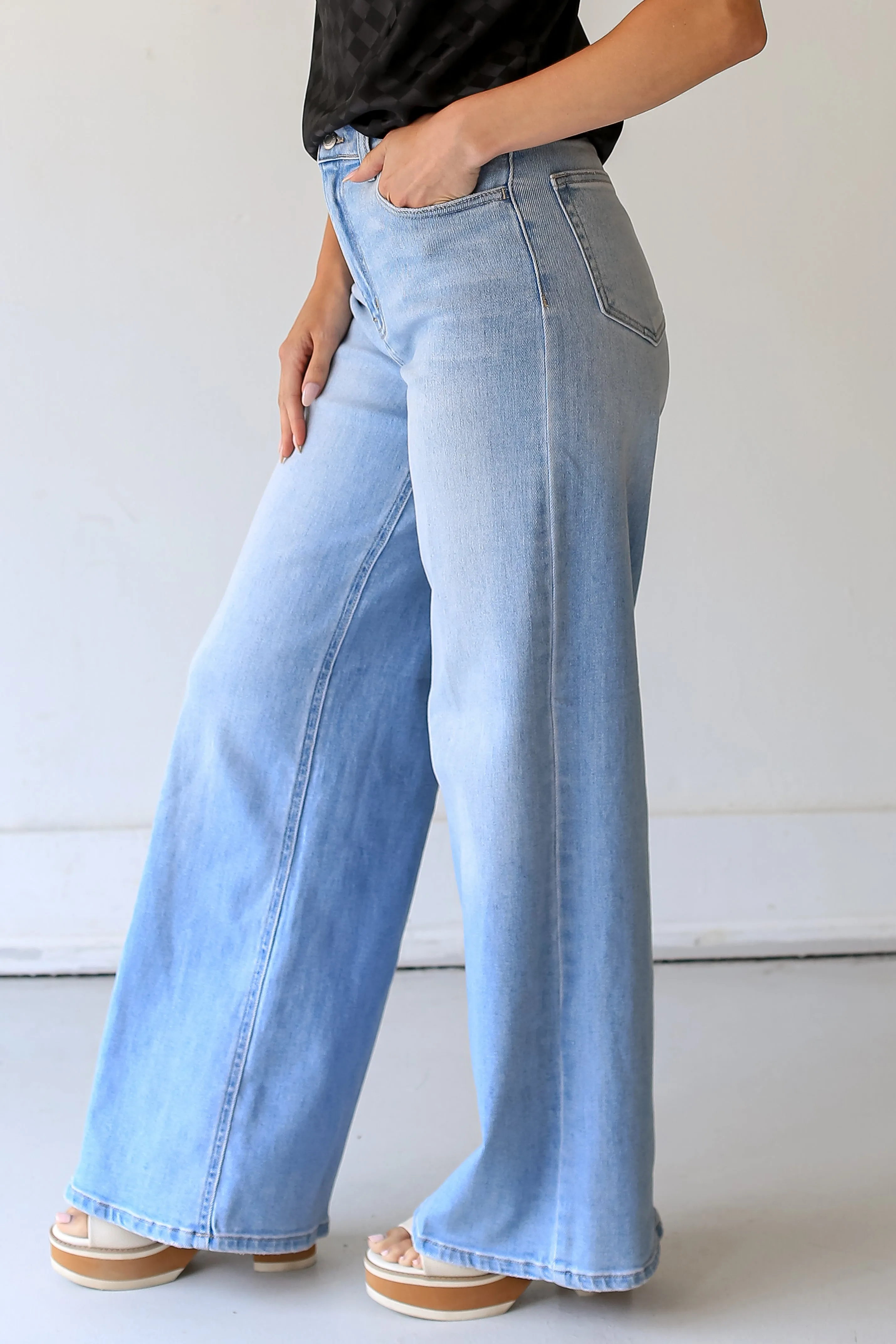 Simply The Vibe Wide Leg Jeans