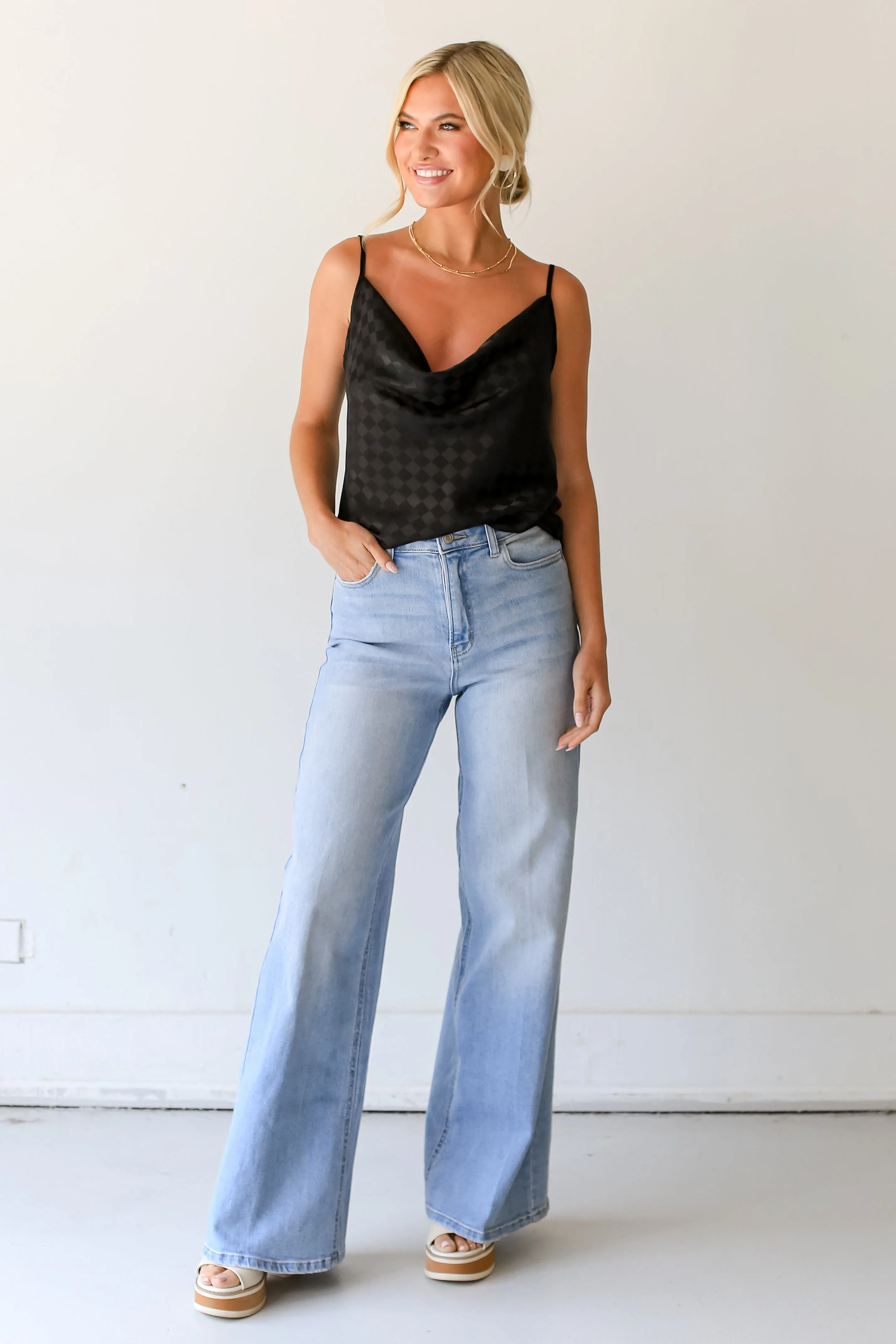 Simply The Vibe Wide Leg Jeans