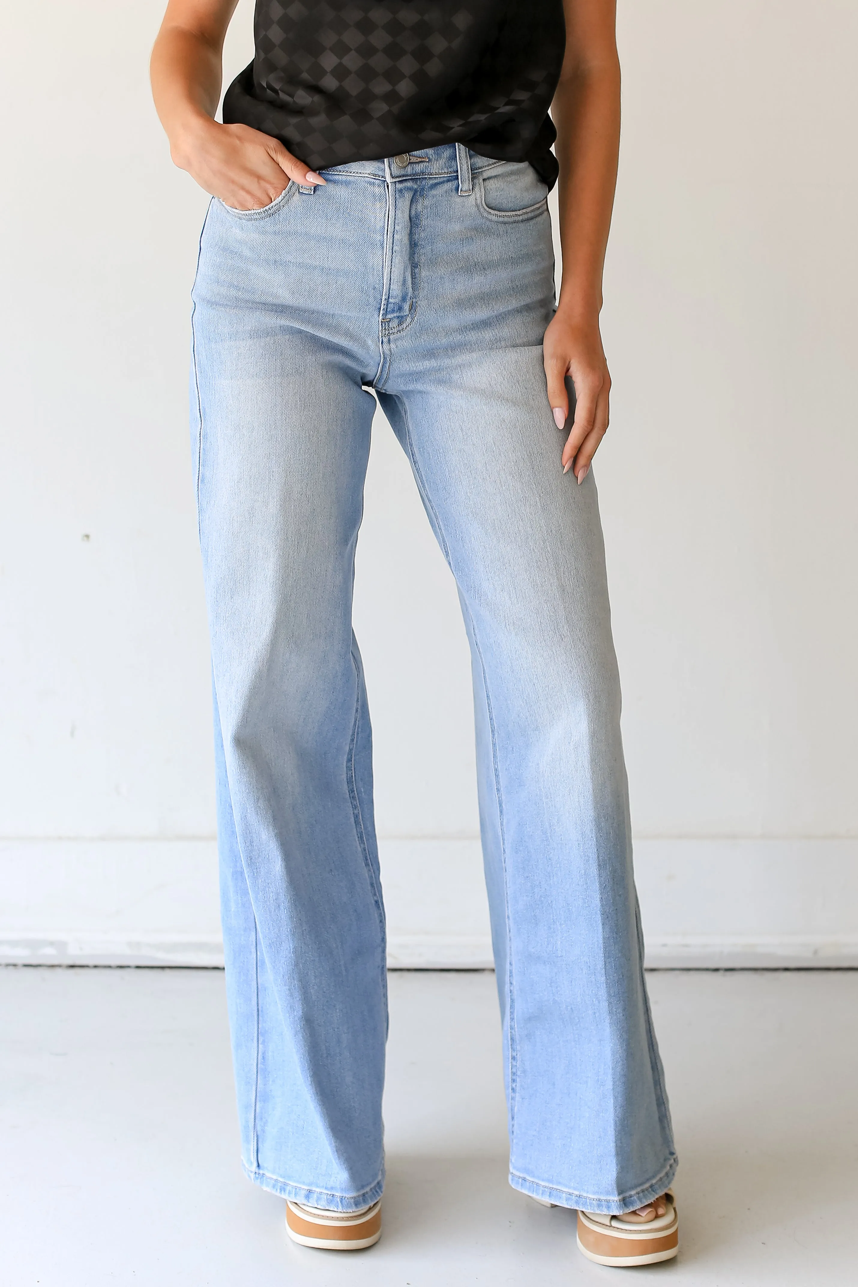 Simply The Vibe Wide Leg Jeans