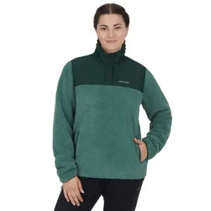 Ski-Doo Pullover Fleece 1/4 Snap Sweater Teal Green