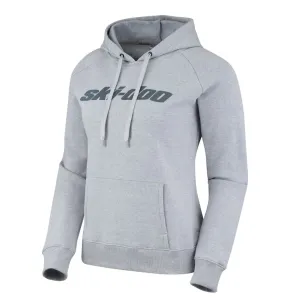 Ski-Doo Womens Signature Pullover Hoodie Heather Grey