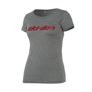 Ski-Doo Womens Signature T-Shirt Heather Grey