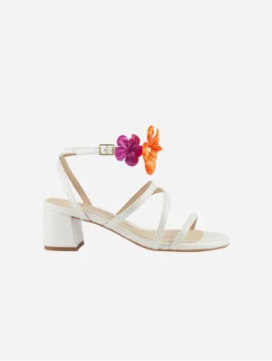 Sof??a Vegan Leather Heeled Sandals | Pearl