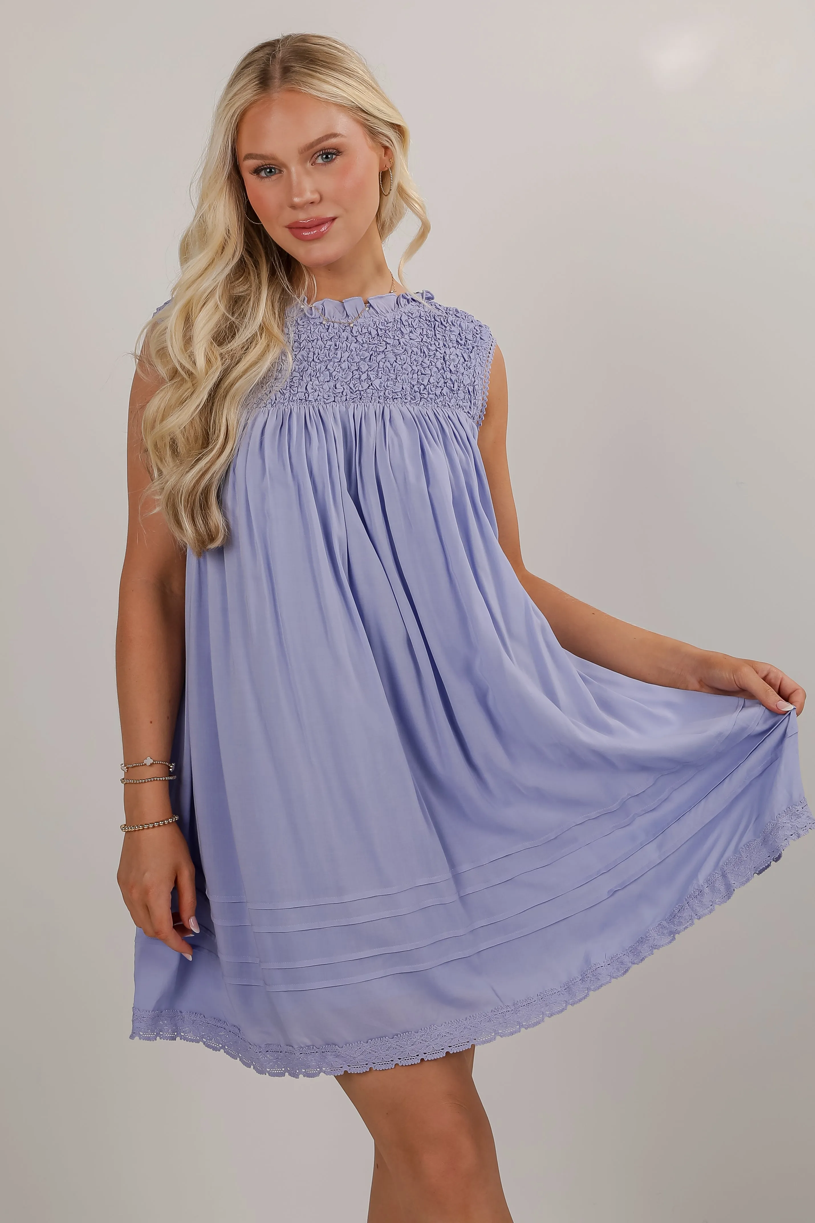 Something Sweet Lavender Mini Dress