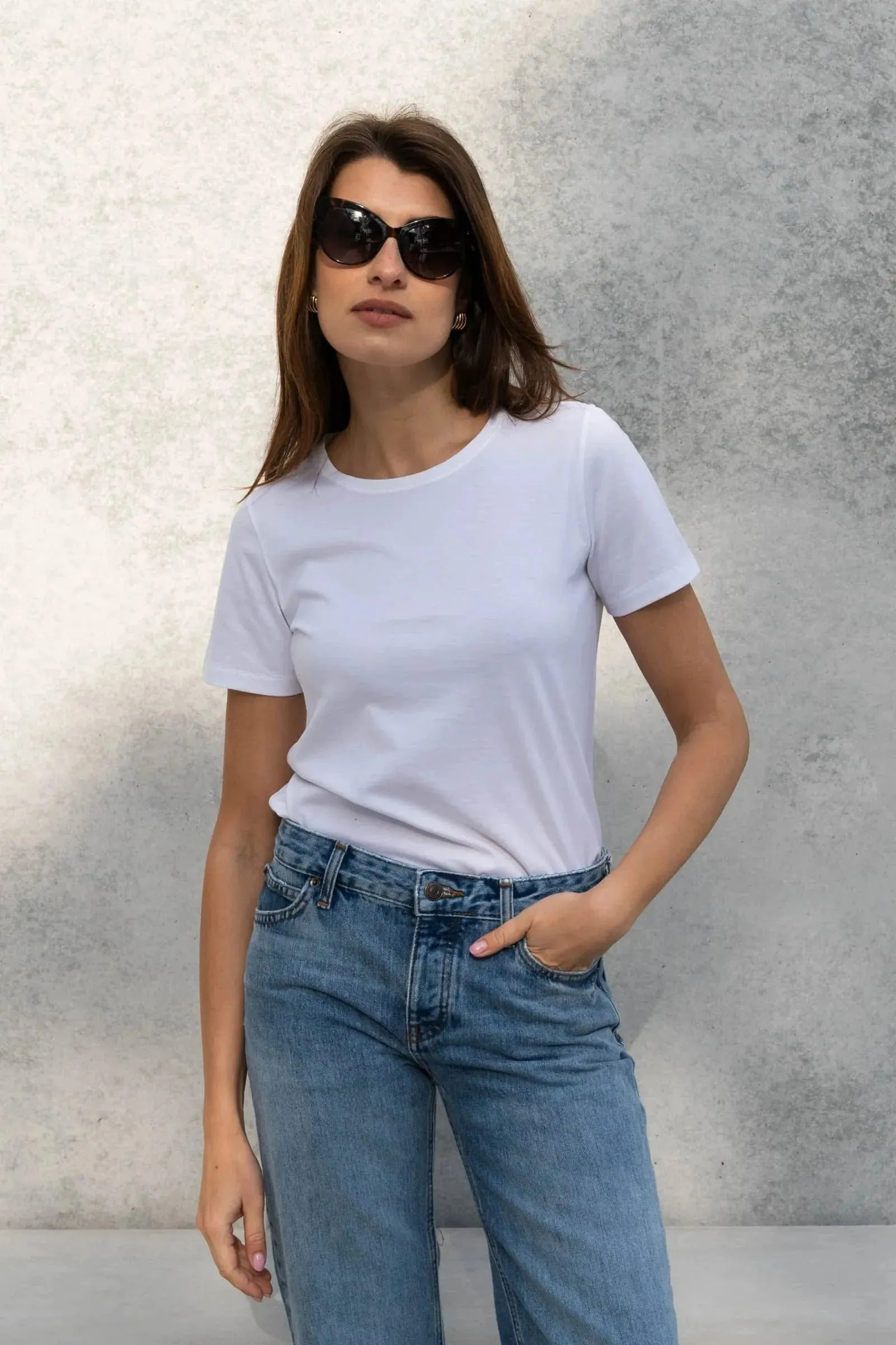 Supima Cotton Crew Neck T-Shirt | White