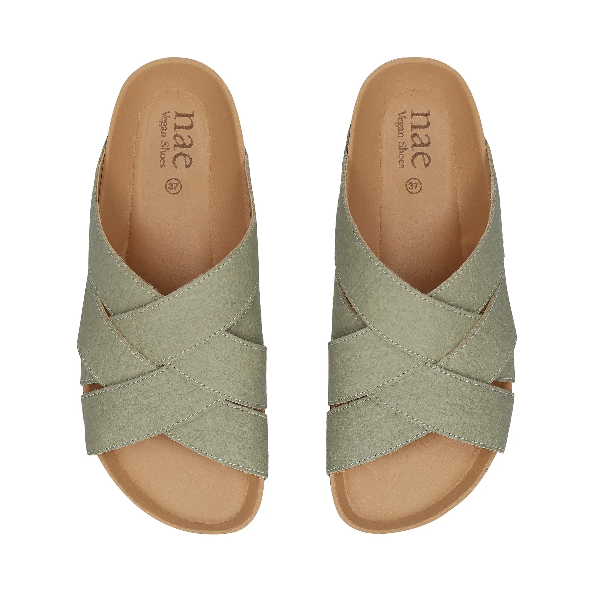 Tanna Unisex Pi?atex Vegan Leather Sandals | Green