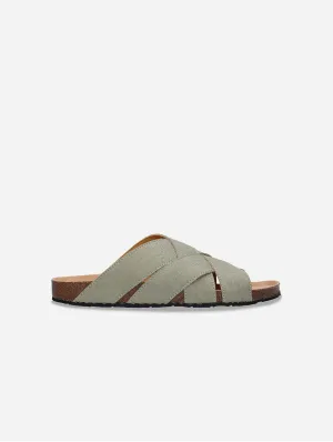 Tanna Unisex Pi?atex Vegan Leather Sandals | Green