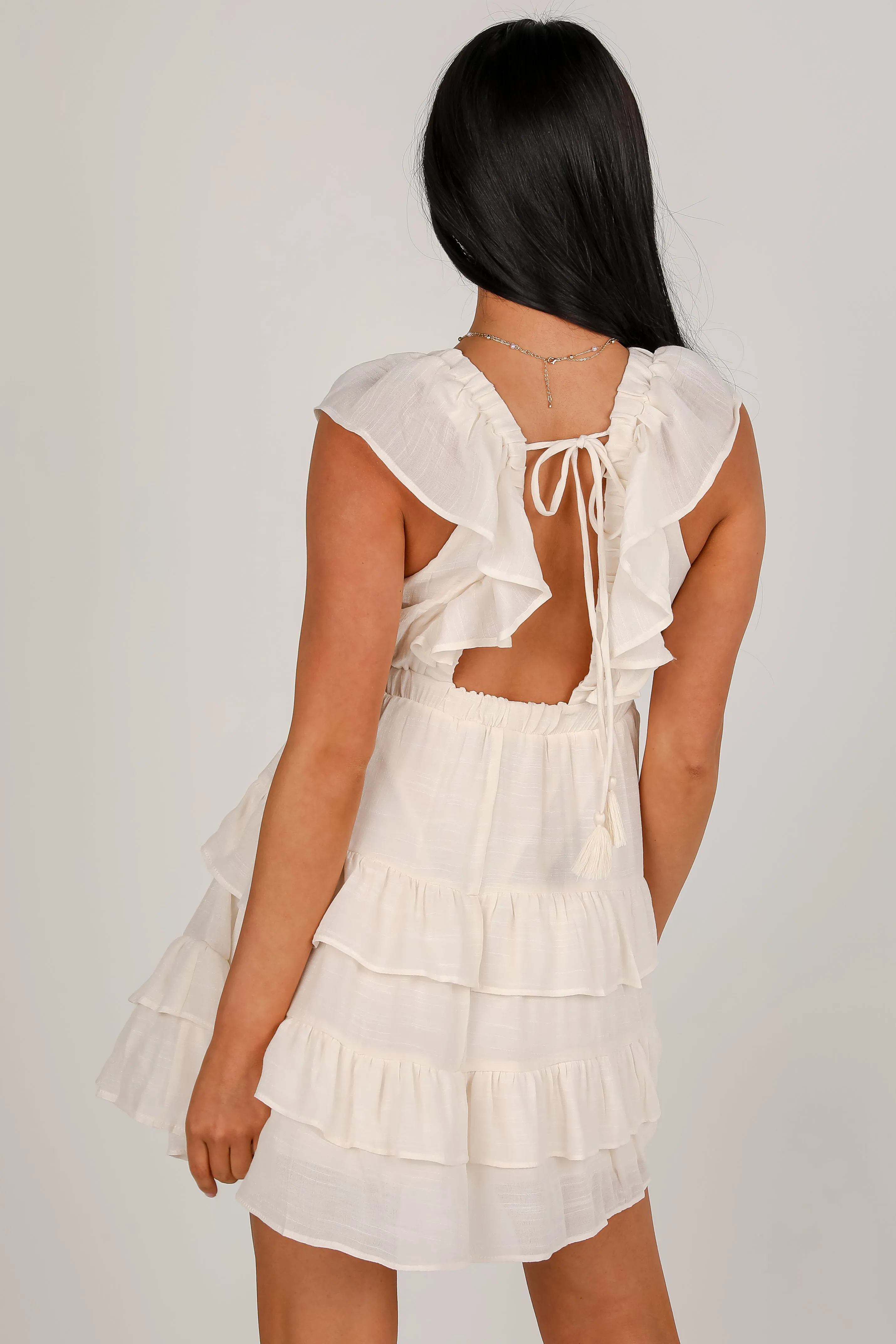 Tell Me Everything Ruffle Mini Dress