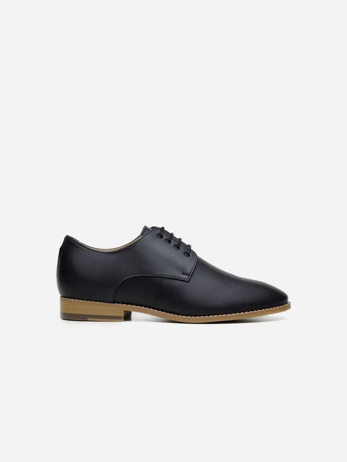 Teresa Women's Vegan Leather Derby Shoes | Black