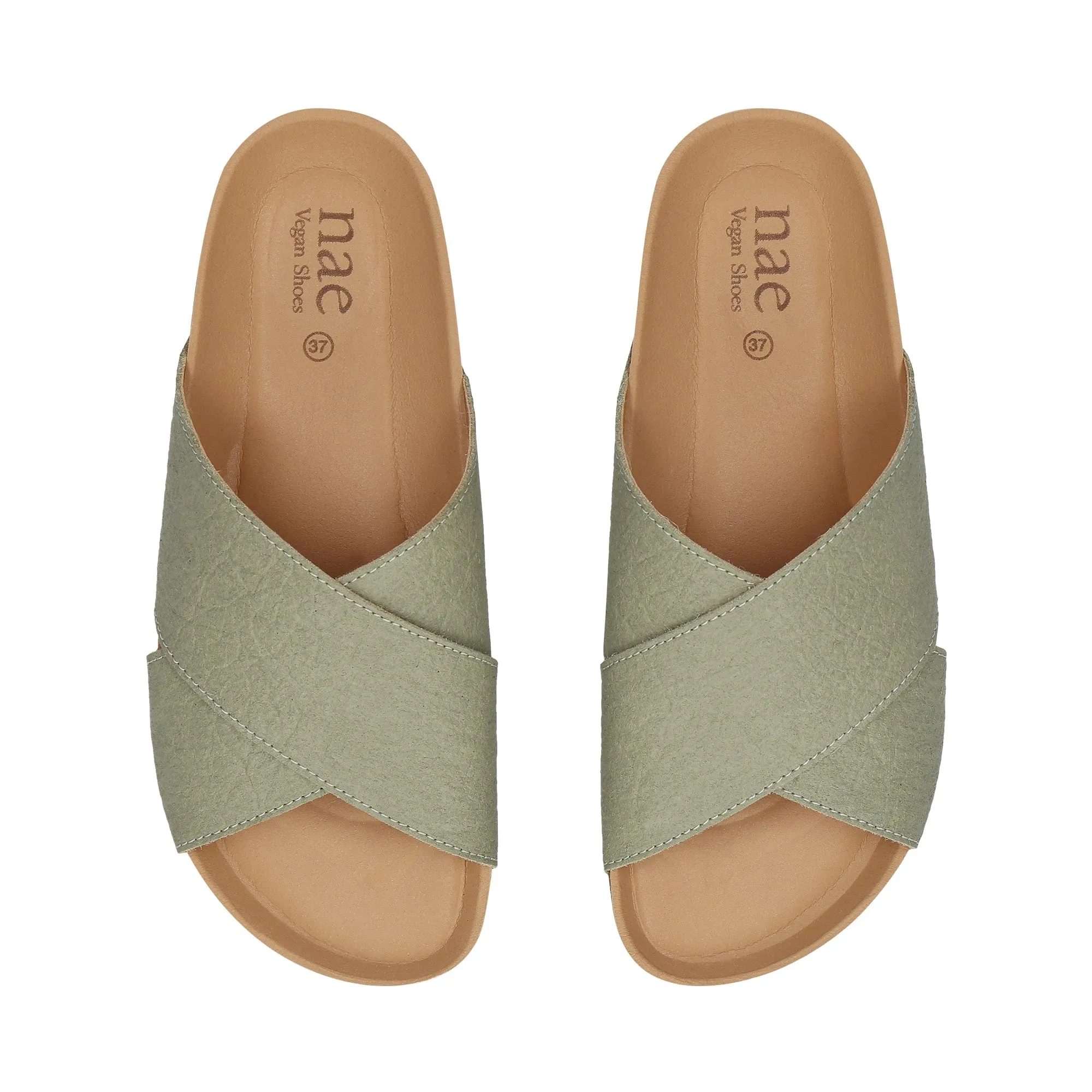 Tupai Unisex Pi?atex Vegan Leather Sandals | Green
