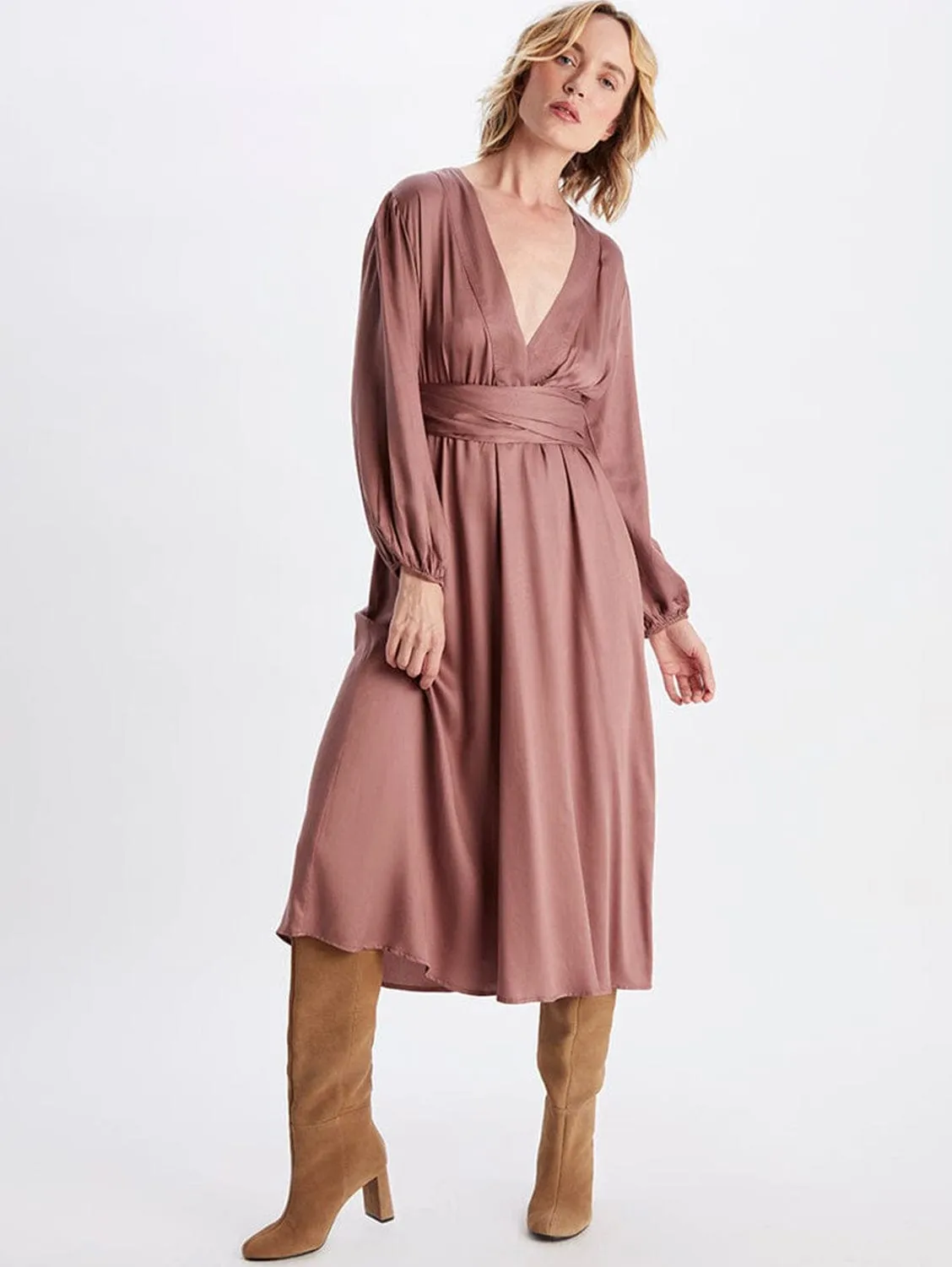 Venus TENCEL? Modal Vegan Silk Dress | Terra