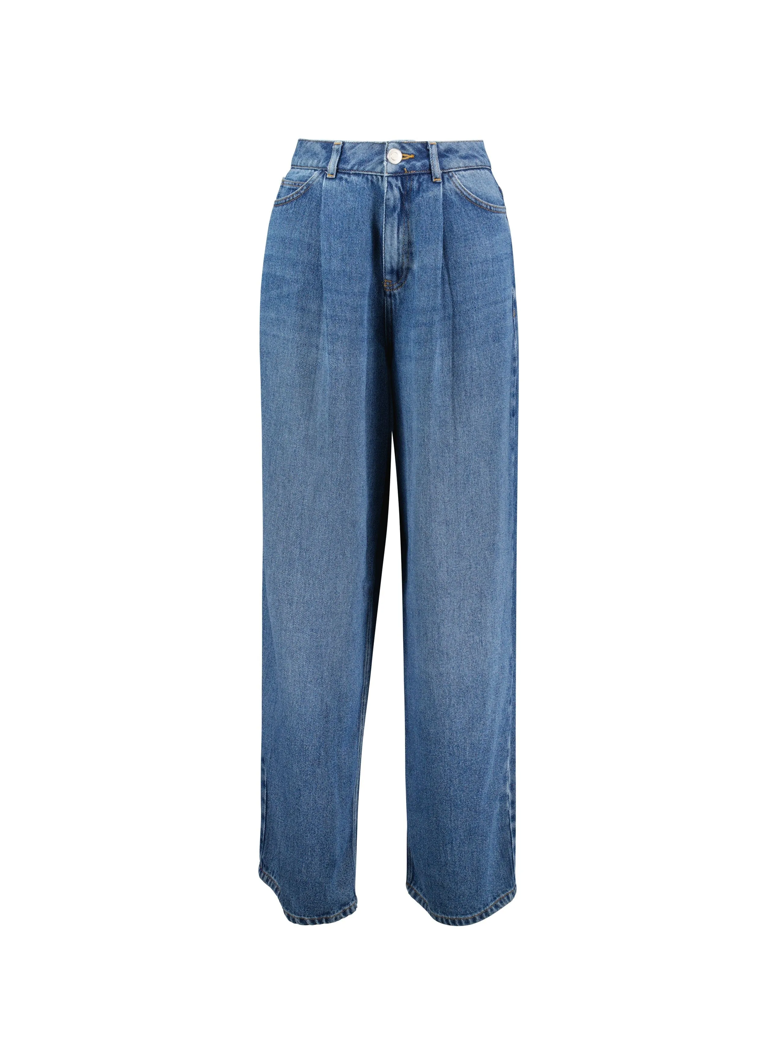 Wide Leg TENCEL? Slouchy Jeans | Mid Indigo