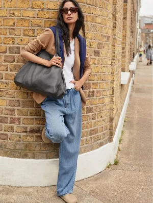 Wide Leg TENCEL? Slouchy Jeans | Mid Indigo