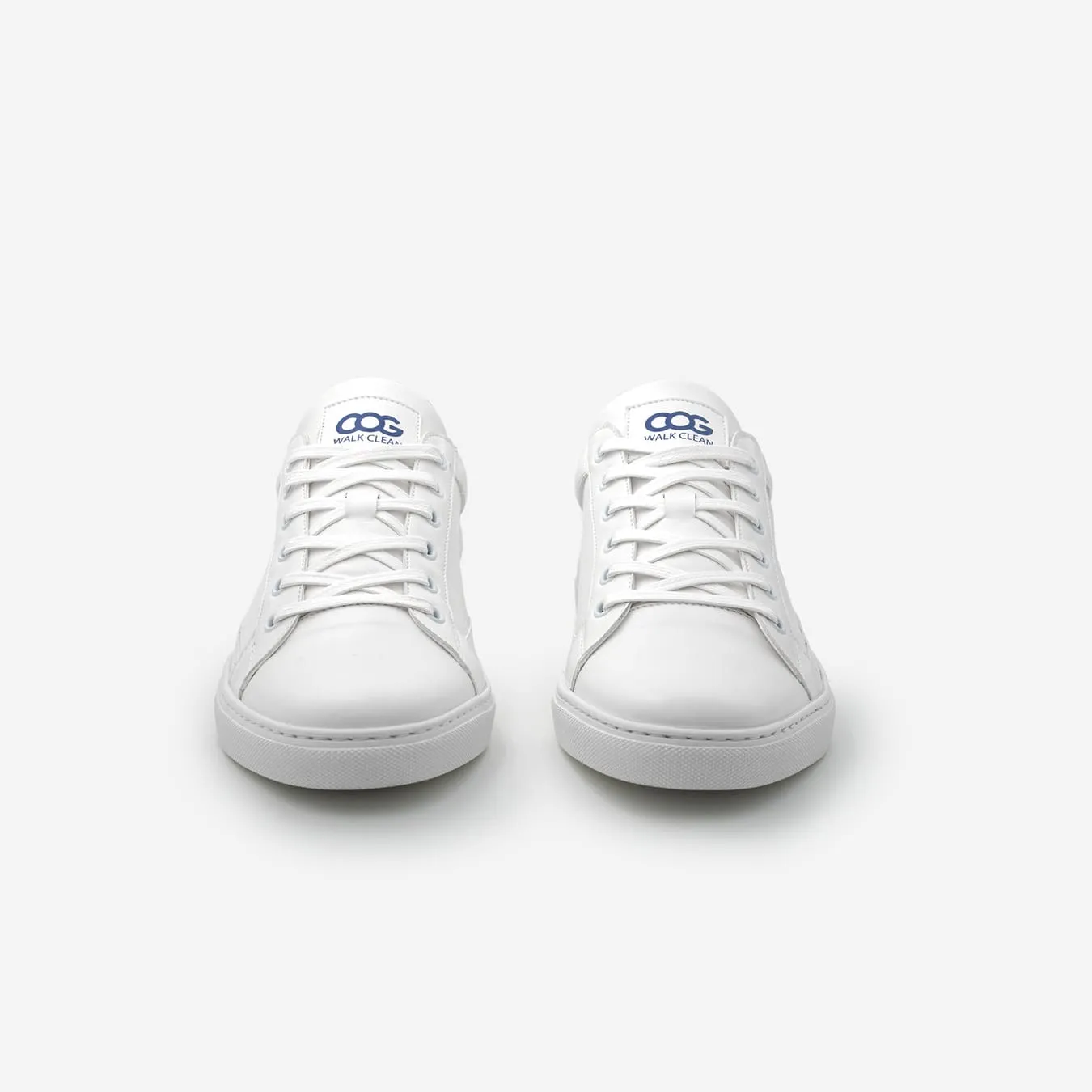 Winton V2 Unisex Vegan Leather Sneakers | White & Blue