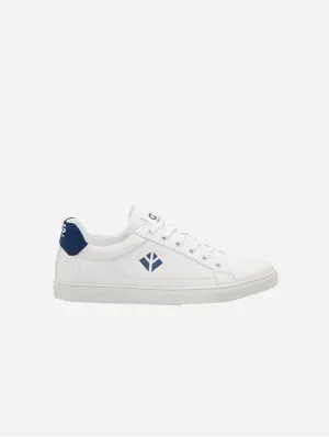 Winton V2 Unisex Vegan Leather Sneakers | White & Blue