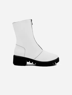 Women's Cyber Desserto? Cactus Leather Vegan Ankle Boots | White