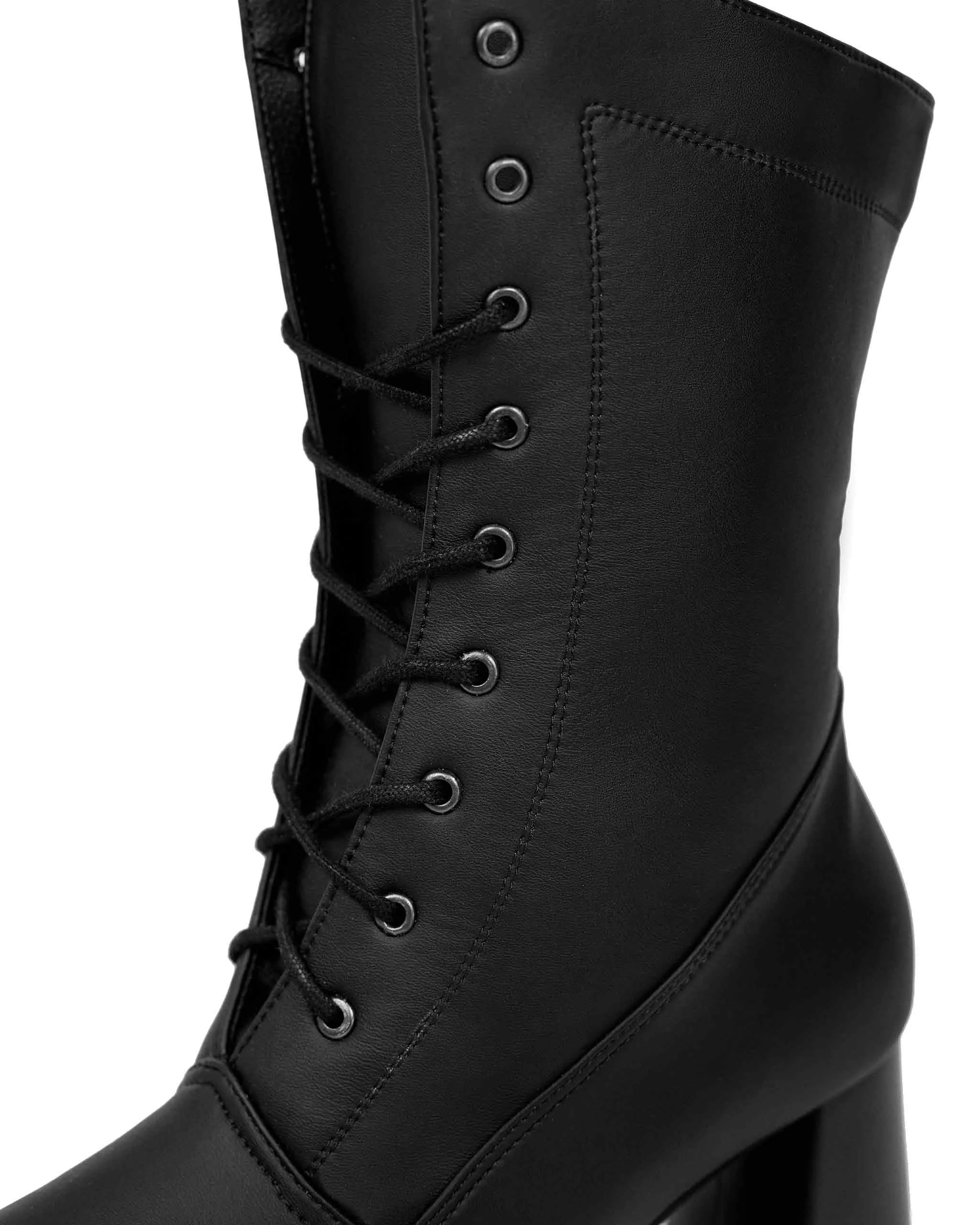 Women's Desserto? Cactus Leather Vegan Ankle Boots | Black