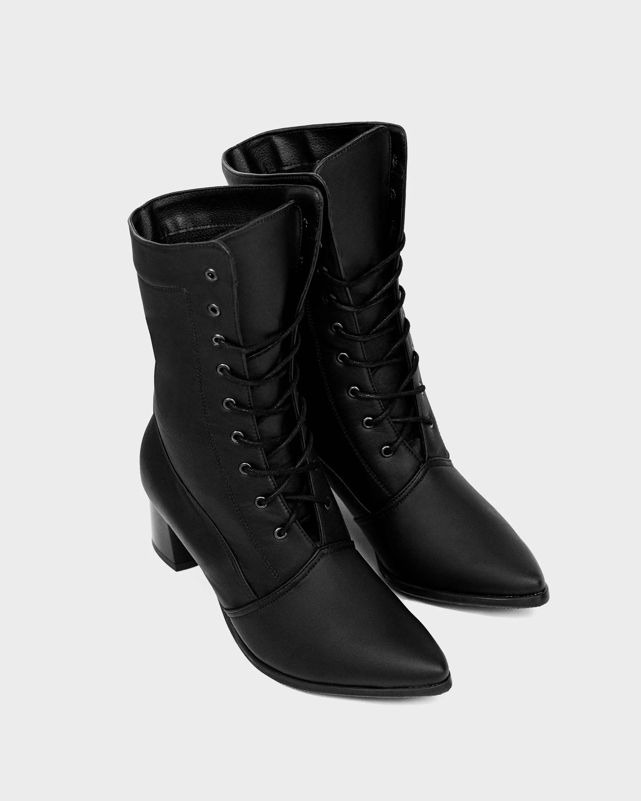 Women's Desserto? Cactus Leather Vegan Ankle Boots | Black