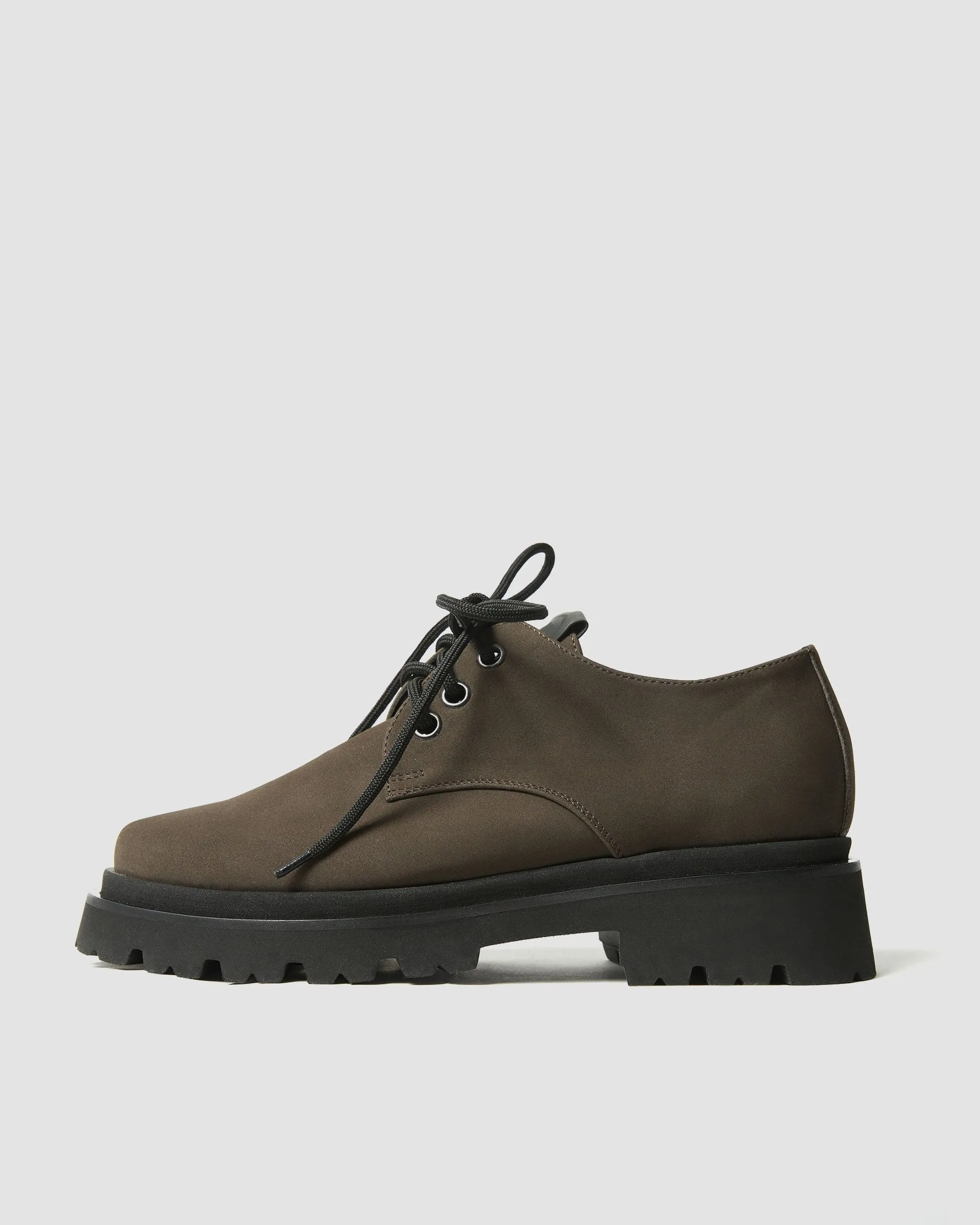 Women's No 2 Viridis? Corn Leather Chunky Derbs | Chocolate