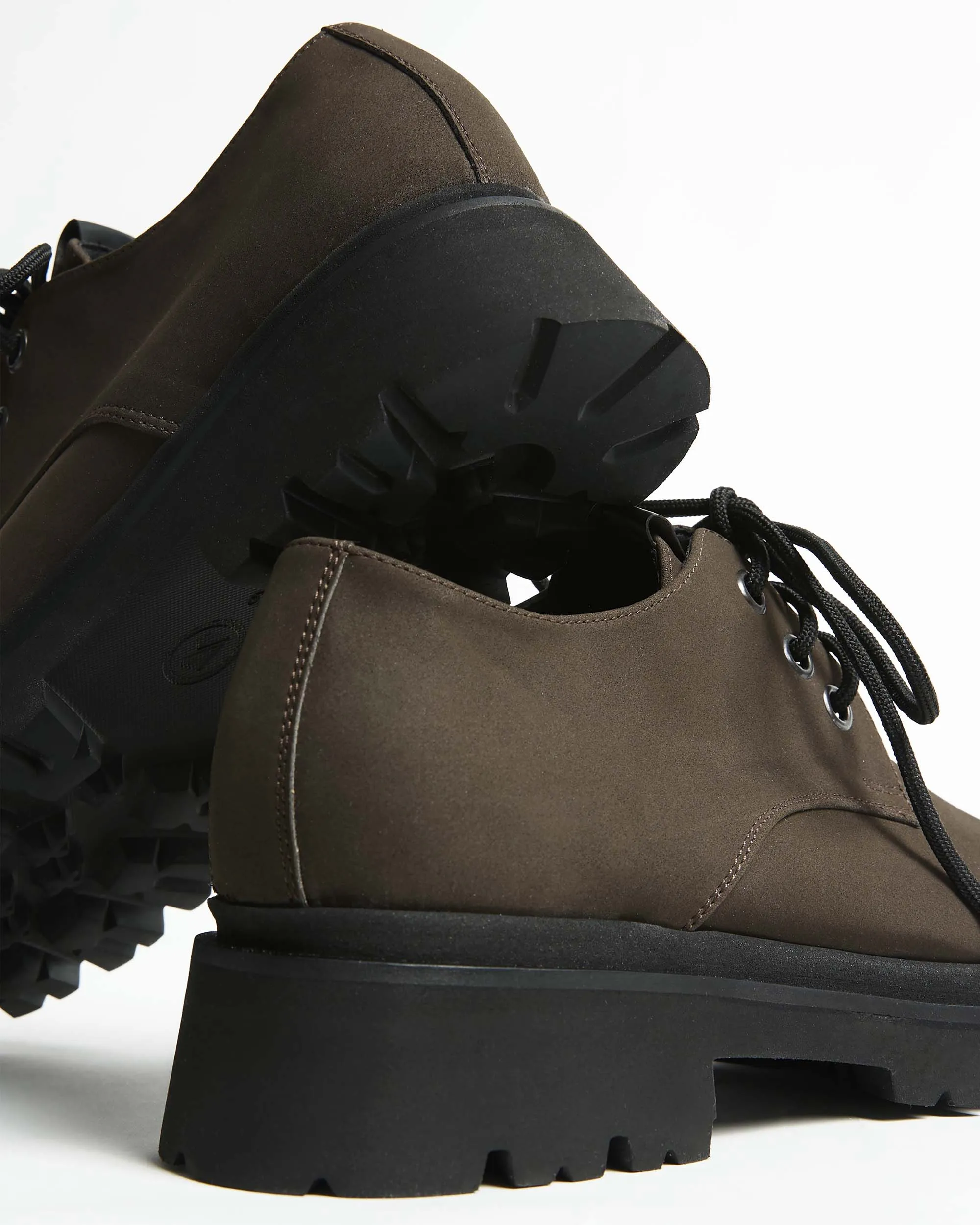 Women's No 2 Viridis? Corn Leather Chunky Derbs | Chocolate