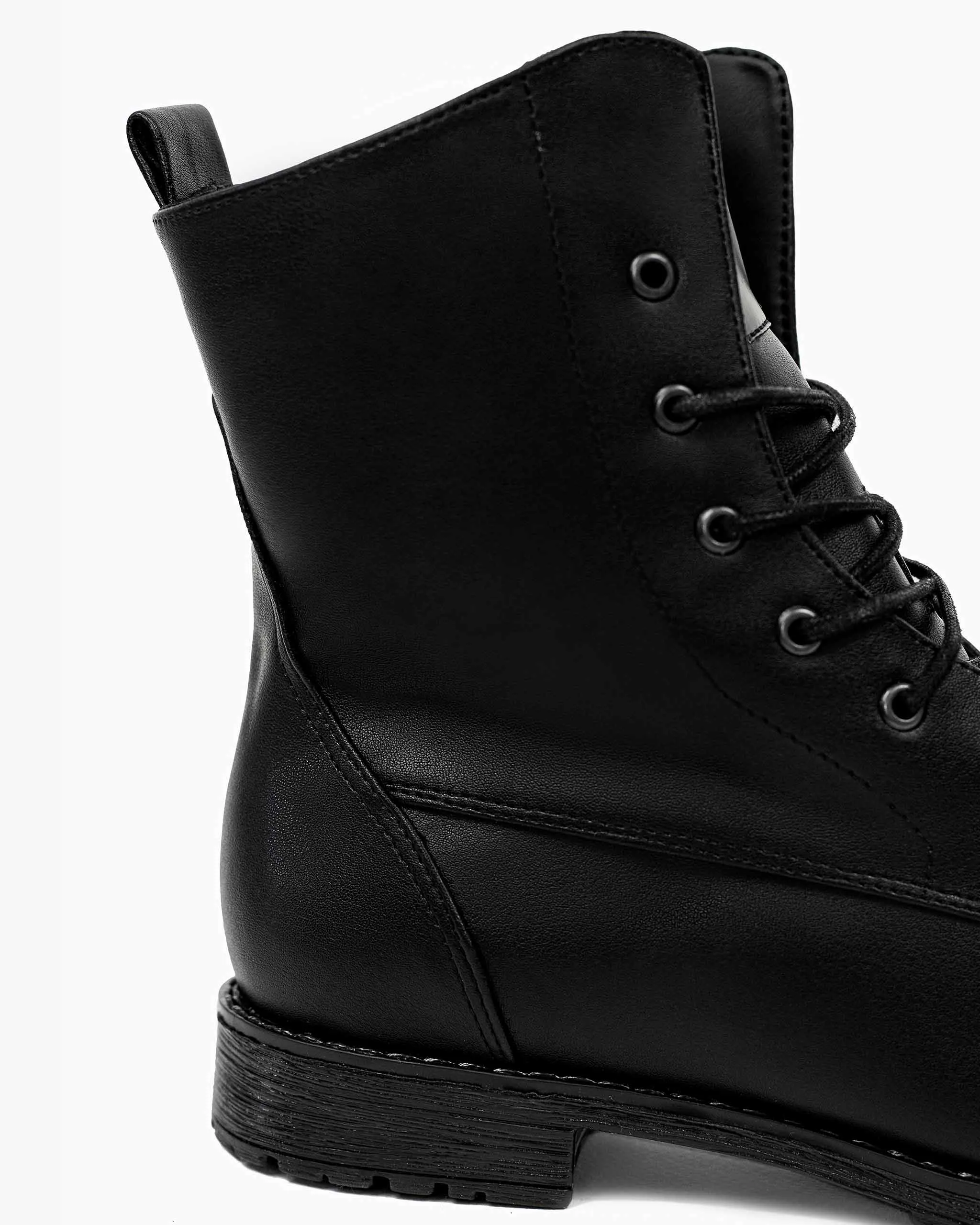 Women's Workers No. 2 Desserto? Cactus Leather Vegan Boots | Black