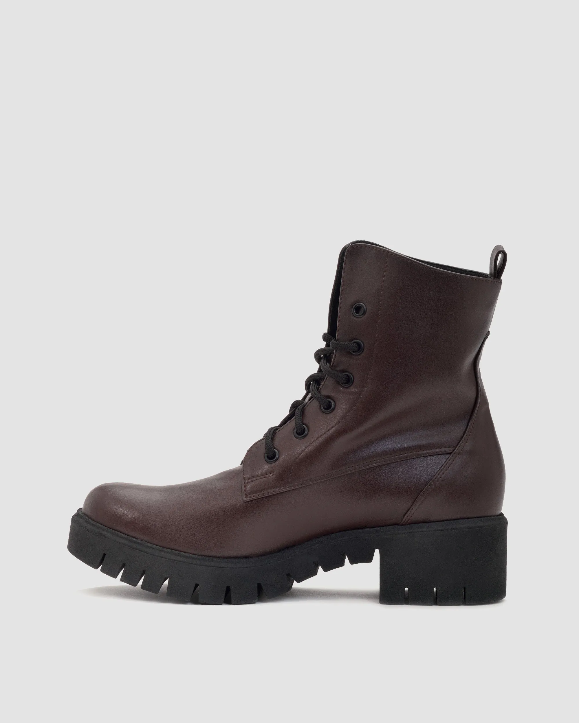 Women's Workers No. 3 Vegea? Grape Leather Boots | Chocolate